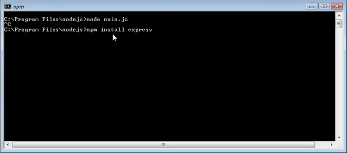 دانلود فریم ورک express در node.js